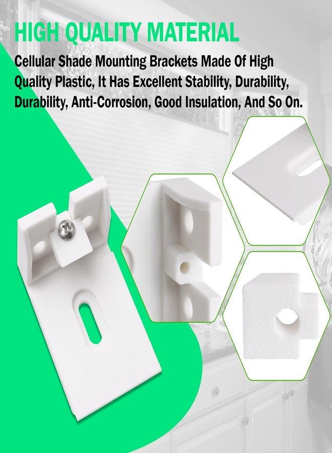 EAORBD Blinds Shade Bracket for Hunter Douglas Duette Bracketm, 3/4" Blind Mounting Bracket for Honeycomb, Cellular, Duette, Applause Shades, Stanard Pull Cord Douglas Brackets 3pc - Image 5